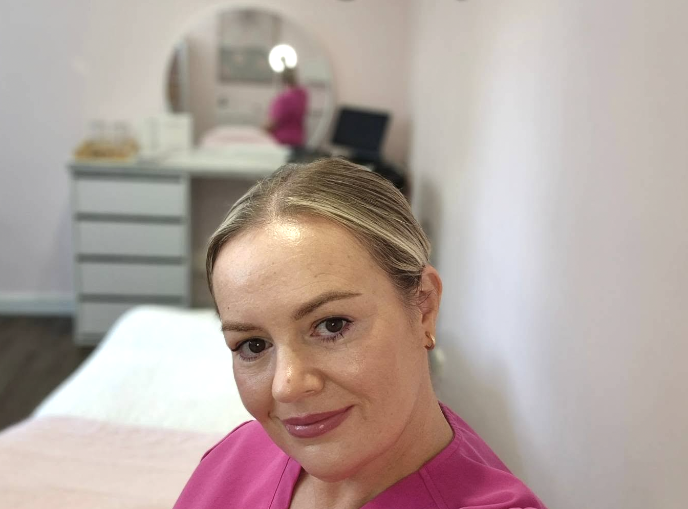 Mariana, dermal clinician and owner of Novae Advanced Skin Aesthetics, in her Brisbane studio